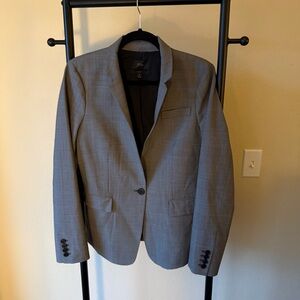 J. Crew regent plaid Classic Gray Blazer